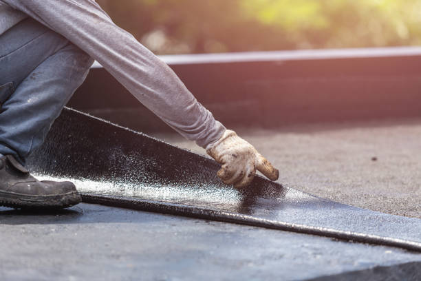 Professional Waterproofing technician working in Paeonian Springs, VA